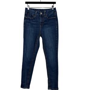 Seven7 High Rise Ankle Jeans Dark Wash Blue Casual Denim - 8